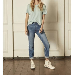 Boyish The Billy High-Waist Skinny Jean Conversation Wash Size 25 Rigid Denim